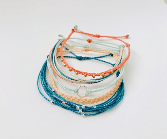 Bracelet Set, Pura Vida Style Bracelet, Adjustable Bracelet
