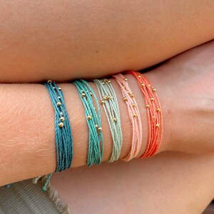 Colorful Accessories Beachside Bracelets Pull String Bracelet Surfer