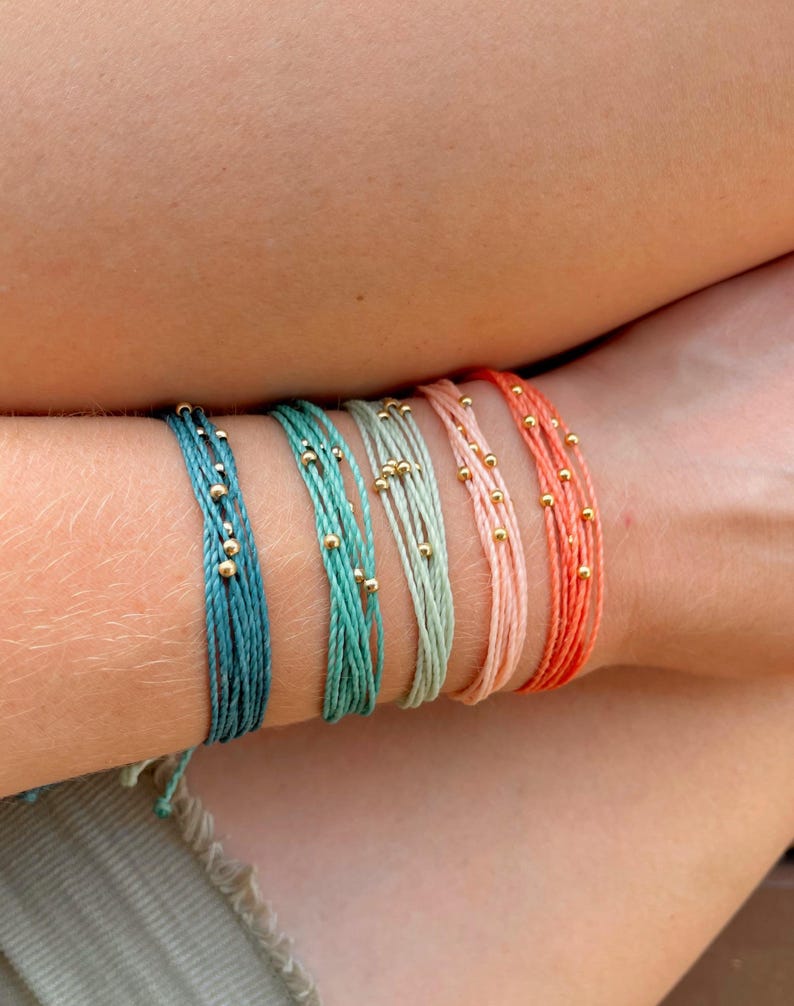 Colorful Accessories Beachside Bracelets Pull String Bracelet Surfer