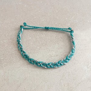 Beach Bracelet Set Adjustable String Turtle Charm Ocean Theme Braided Beaded Summer Bracelet Turquoise Coastal Style Design Vacation Jewelry image 14