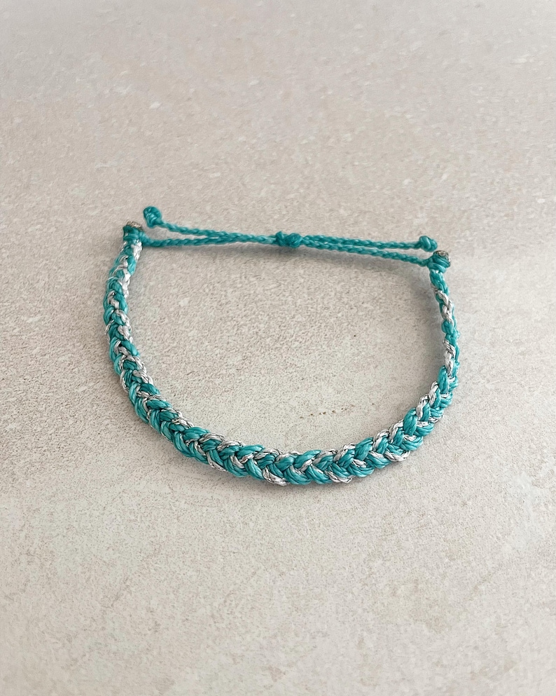 Beach Bracelet Set Adjustable String Turtle Charm Ocean Theme Braided Beaded Summer Bracelet Turquoise Coastal Style Design Vacation Jewelry image 14