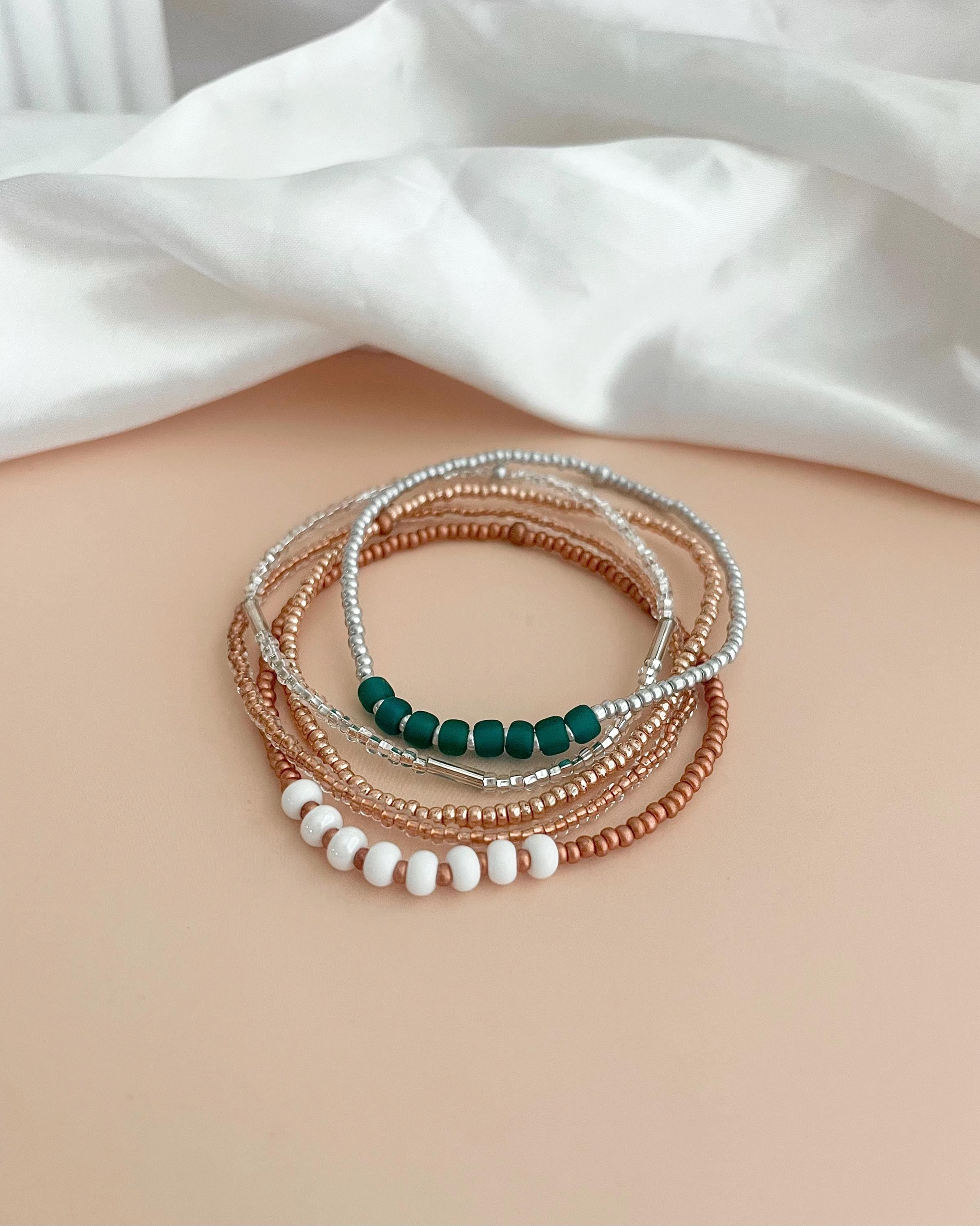 Set di braccialetti bohémien da donna impilabili bracciali