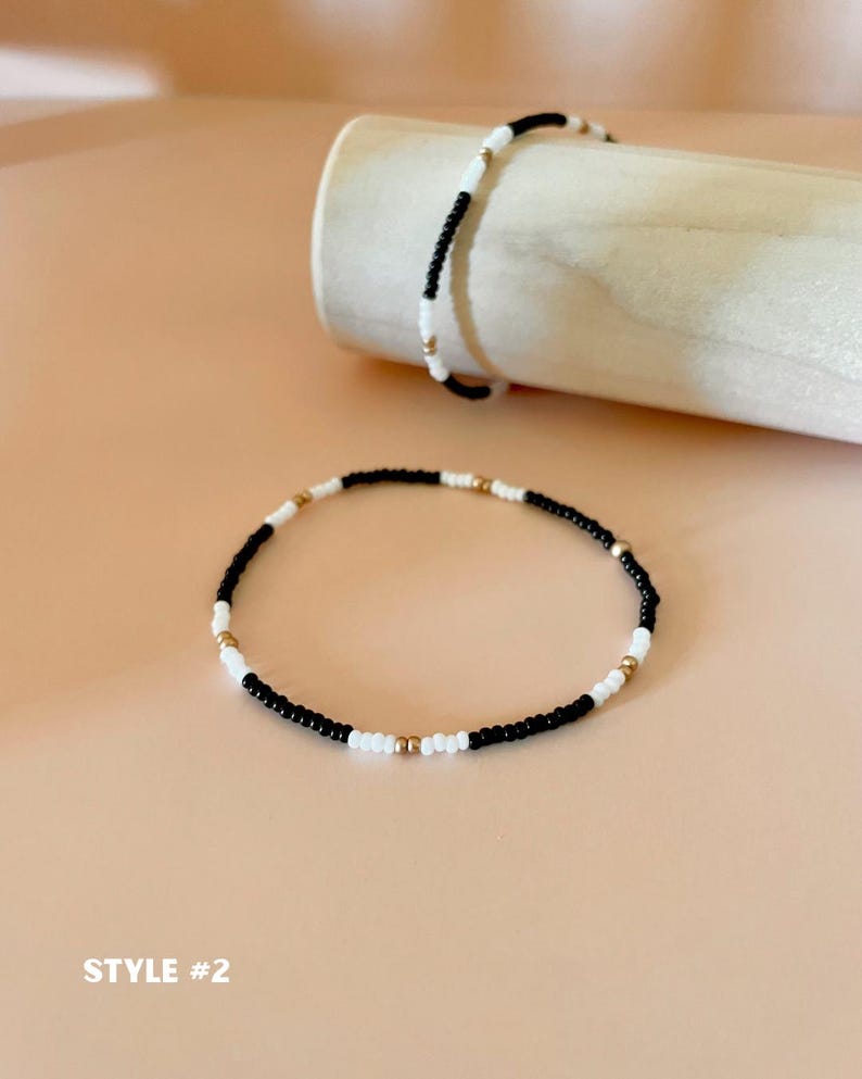 Boho Jewelry Stacking Elastic Bracelet Grad Gift for Her Handmade