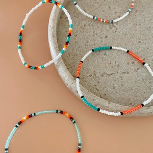 Fashion Gift Bracelet Seed Bead Design Summer Beach Style Boho Collection Delicate Glass Beads Stretch Band Perfect Stacking Set Layering Piece Multiple Colors Available Custom Size Options Handmade Jewelry Essential