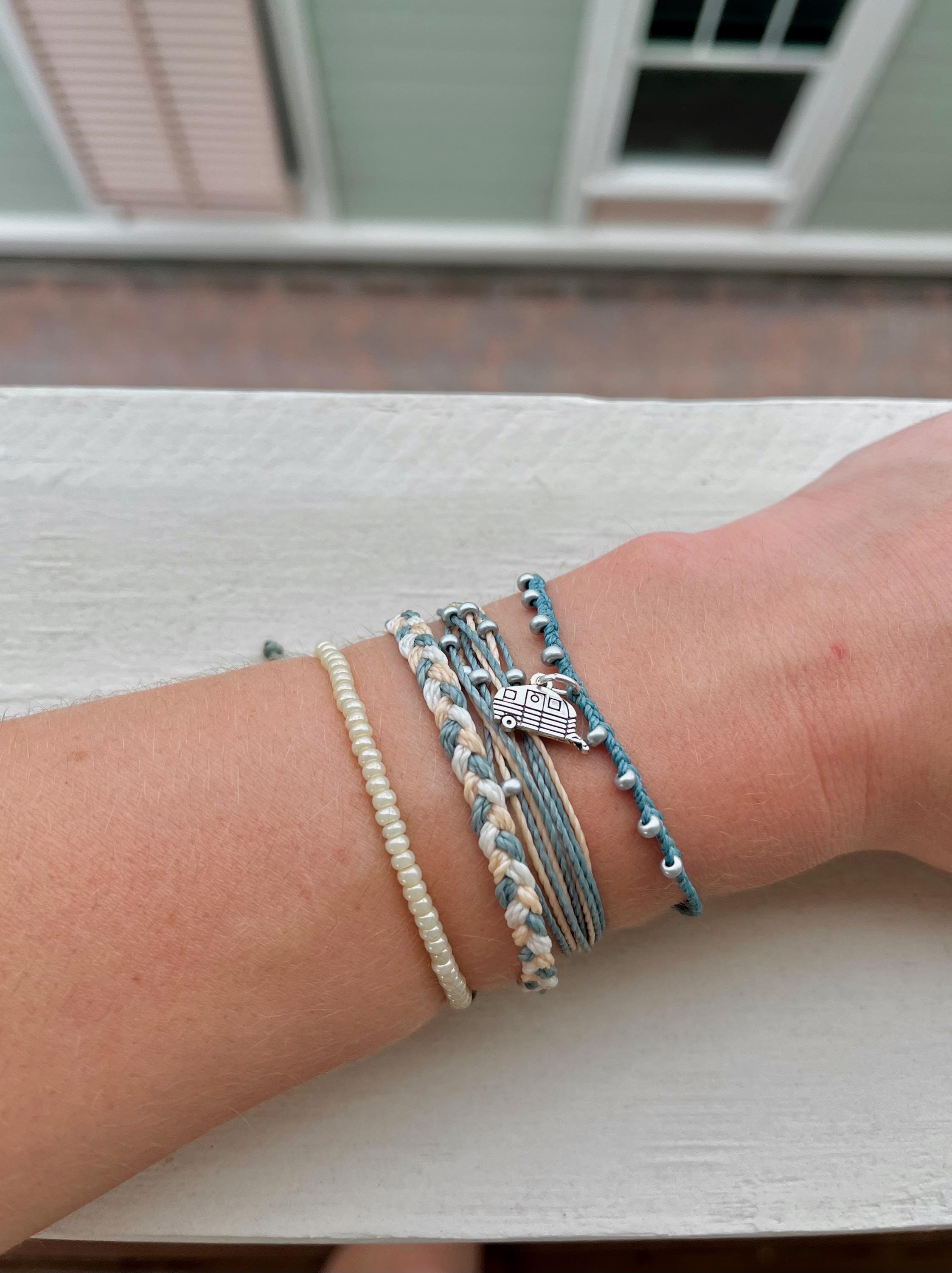 Camping Charm Bracelet Bracelet Set of Adjustable Bracelets Handmade ...