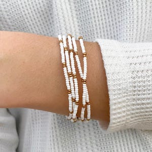 Bracelets Dainty Layering Beaded Boho