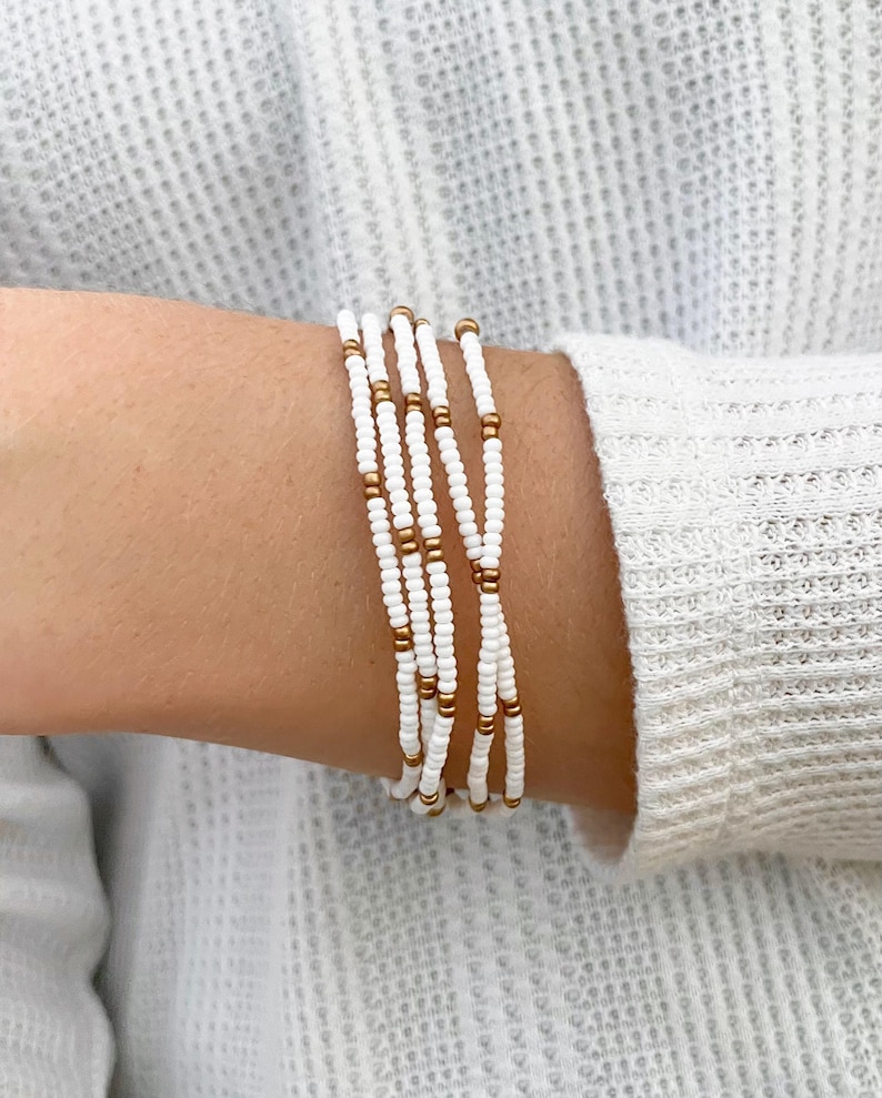 Bracelets Dainty Layering Beaded Boho