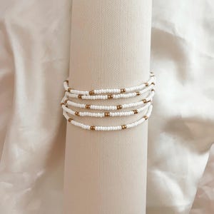 Bead Bracelet Stackable Stretchy