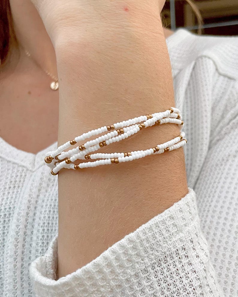 Stretchy Bracelet Minimalist Bead Bracelets