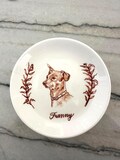 Hand Painted Custom Pet Portrait Trinket Dish