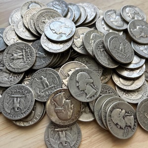 Washington Quarters - 90% Silver - Dated 1932-1964