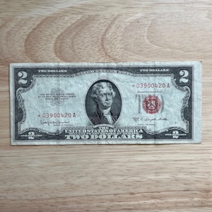 Red Seal Two Dollar Bill (STAR)