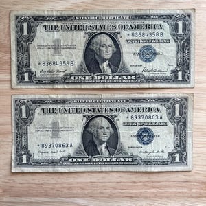 One Dollar Silver Certificate (STAR)