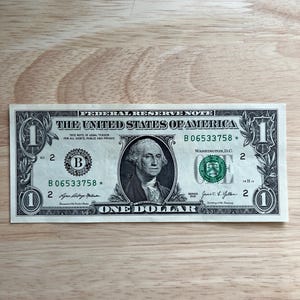 One Dollar Star Note