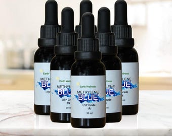 Methylene Blue 1% in Amber Glass Bottle, 6 Bottles