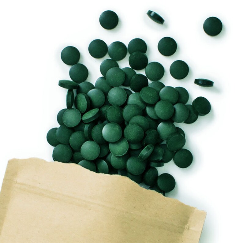 Organic Spirulina Tablets 400 Antiinflammatory 3000mg Serving Etsy