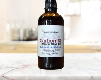 99.99% Purity Carbon 60 in Organic Olive Oil, 100ml