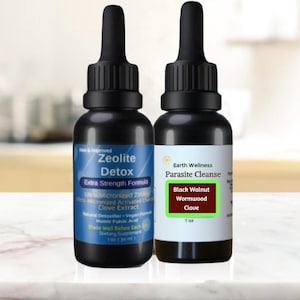 Zeolite Liquid & Wormwood Black Walnut Clove Cleanser Combo