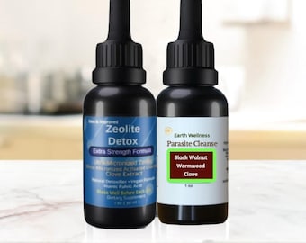 Zeolite Liquid & Wormwood Black Walnut Clove Combo