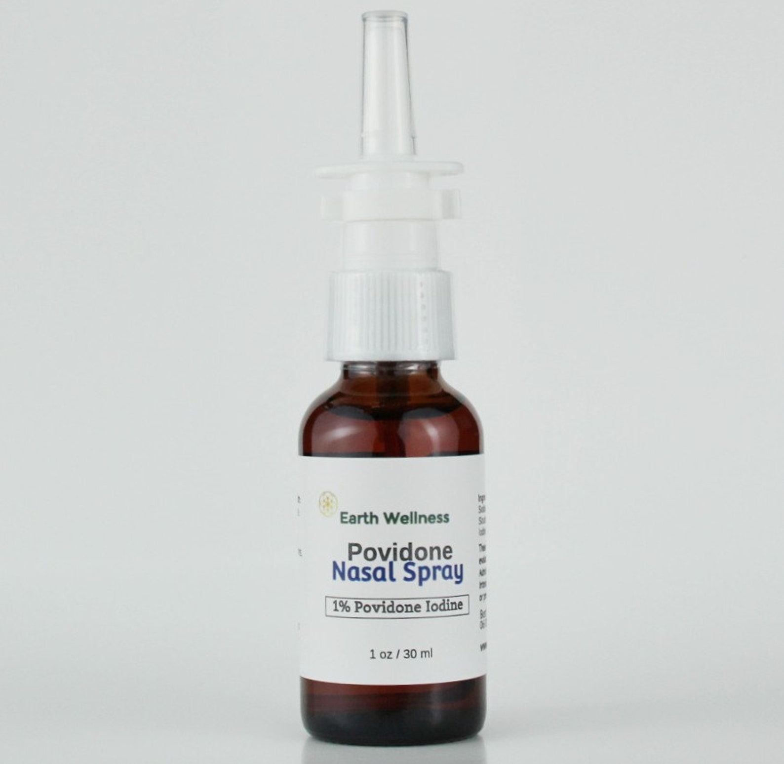 1 Povidone Iodine and Saline Nasal Spray 1 Oz in Glass Bottle Etsy Ireland