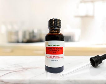 Lugol's Iodine Solution 5%, 1 oz with Dropper