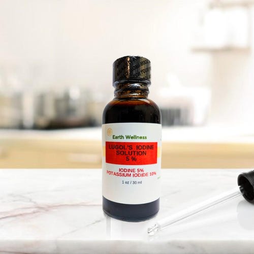 Lugol's Iodine Solution 5%, 1 oz with Dropper