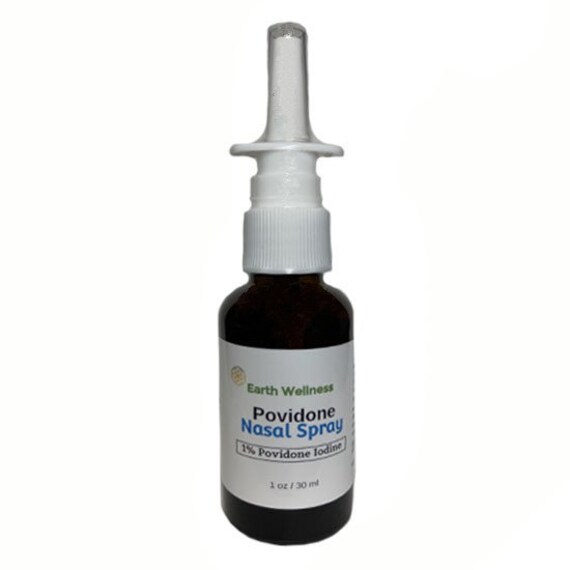 1 Povidone Iodine and Saline Nasal Spray 1 Oz in Glass Bottle Etsy UK