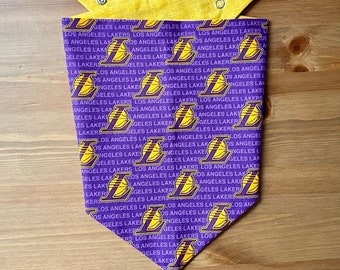 LA Lakers Personalized Dog Bandana