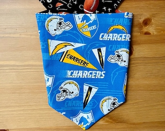 LA Chargers Reversible Dog Bandana