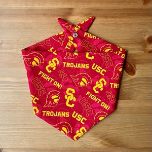 USC Trojans Personalized Dog Bandana