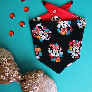 Minnie Mouse Personalized Reversible Dog Bandana