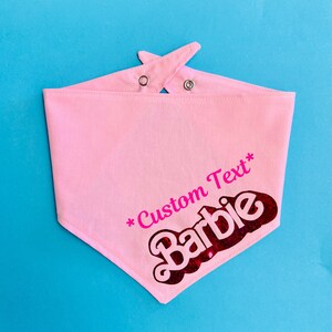 Personalized Emotional Support Barbie Dog Scarf image 2