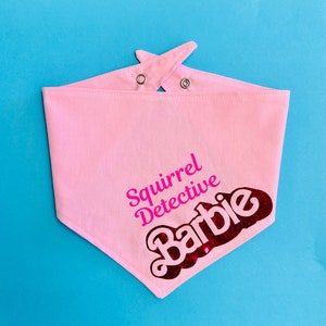 Personalized Emotional Support Barbie Dog Scarf image 4
