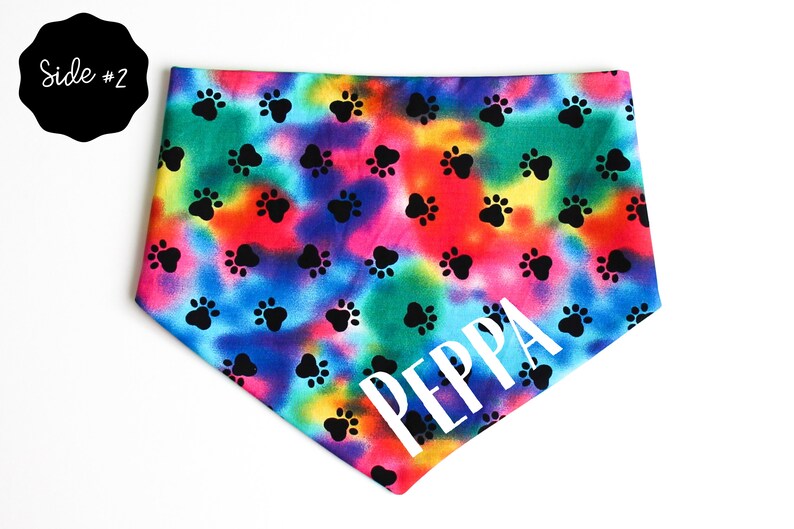 Pride Personalized Reversible Dog Bandana image 4