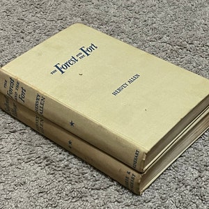 The Forest and the Fort and Bedford Village, Hervey Allen, Set of 2, 1944, Rinehart, Hardcover Books Vintage
