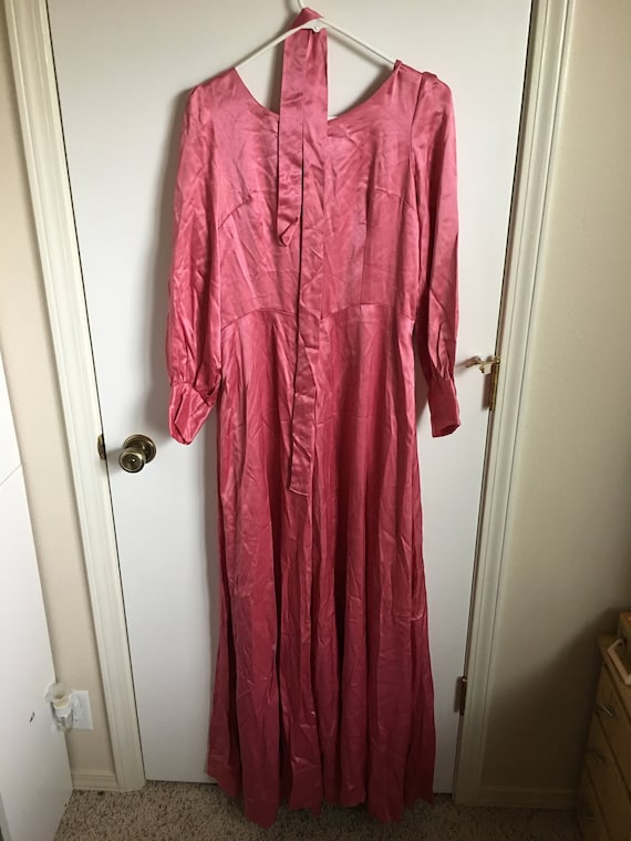 1970s vintage pink homecoming dress