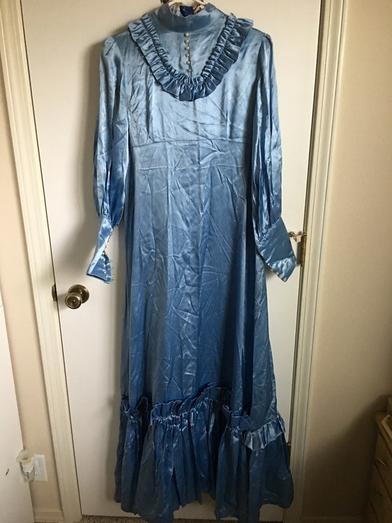 1970s vintage blue formal - Gem