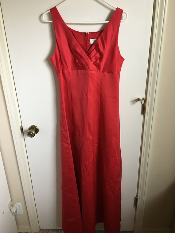 Vintage red 1990s prom dress
