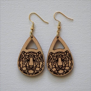 Tiger Drop Earrings