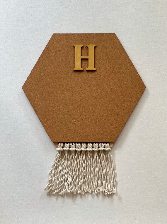 Personalized Macrame Cork Board Great for College Dorm Etsy