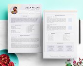 Unique Resume Template | CV Template + Cover Letter for MS Word | Instant Digital Download | Creative and Professional | Marketing | Lizza