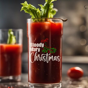 Bloody Mary Christmas Sarcastic Funny Christmas SVG