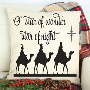 3 Wisemen SVG, Star of Wonder SVG, Star of Night SVG, kerststal gesneden bestand