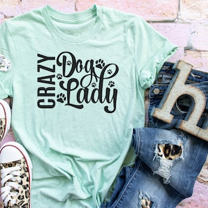 Crazy Dog Lady SVG Archivo de corte de diseño digital para Cricut & Silhouette