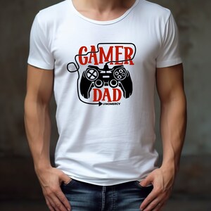 Papa gamer fichier de coupe numérique SVG pour Cricut & Silhouette