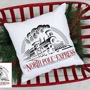 Christmas Train North Pole Express Santa Express SVG Digital Design Cut File For Cricut & Silhouette