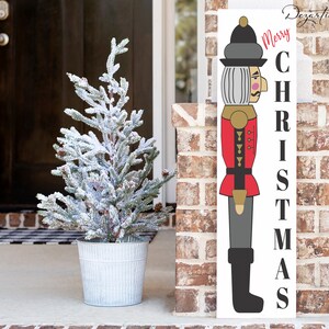 Quebra-nozes Feliz Natal Varanda Sitter Arquivo de corte de design digital SVG para Natal e silhueta