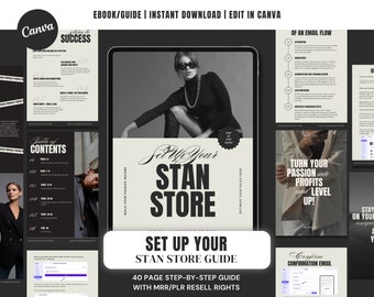 The Set Up Your Stan Store Guide with MRR/PLR Resell Rights | Done for you Step by Step Ebook to Set Up Your Stan Store for Success