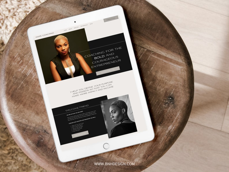 Showit Website Template for Coaches and Creative Entrepreneurs, Modern ...