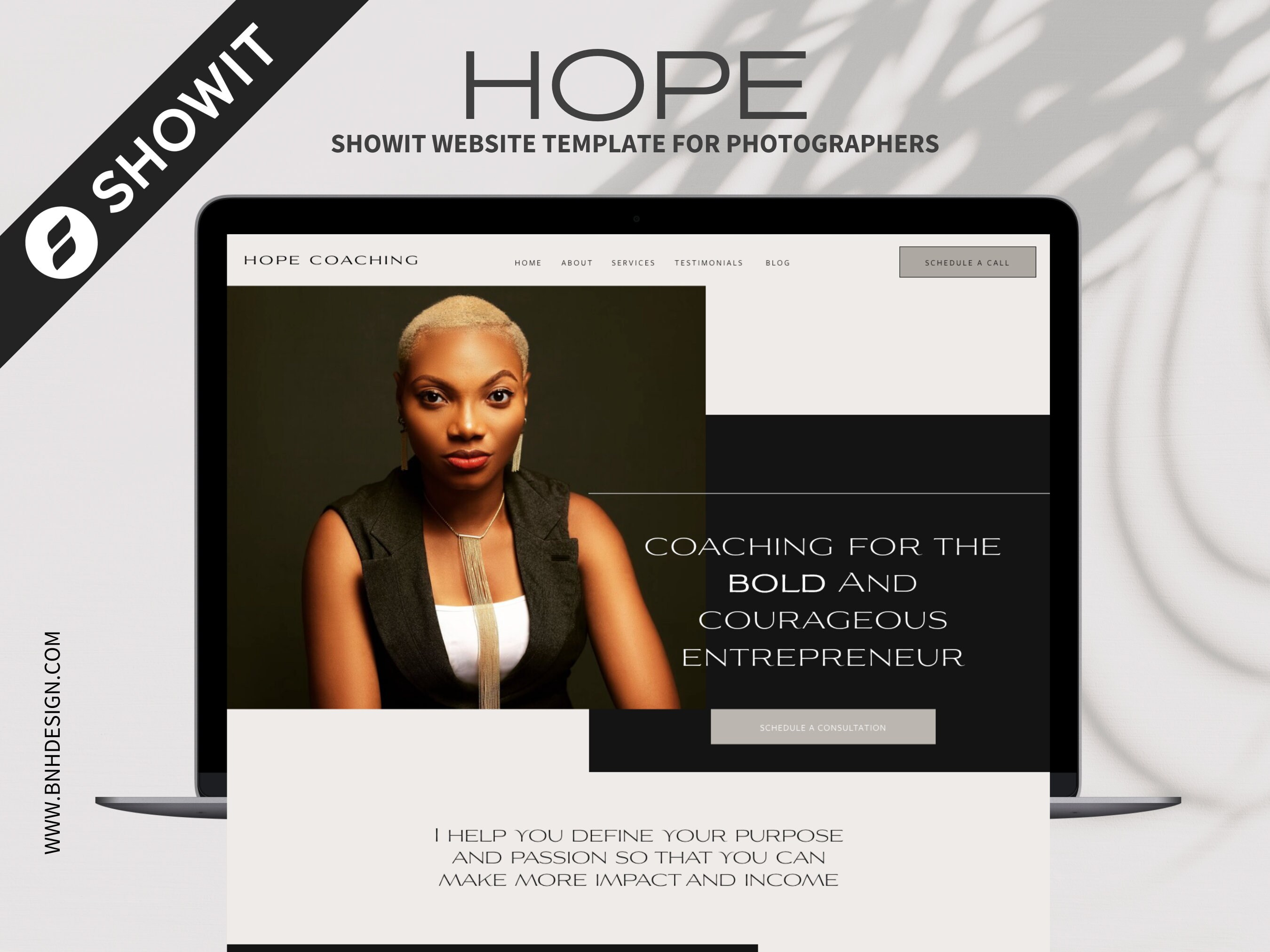Showit Website Template for Coaches and Creative Entrepreneurs, Modern ...